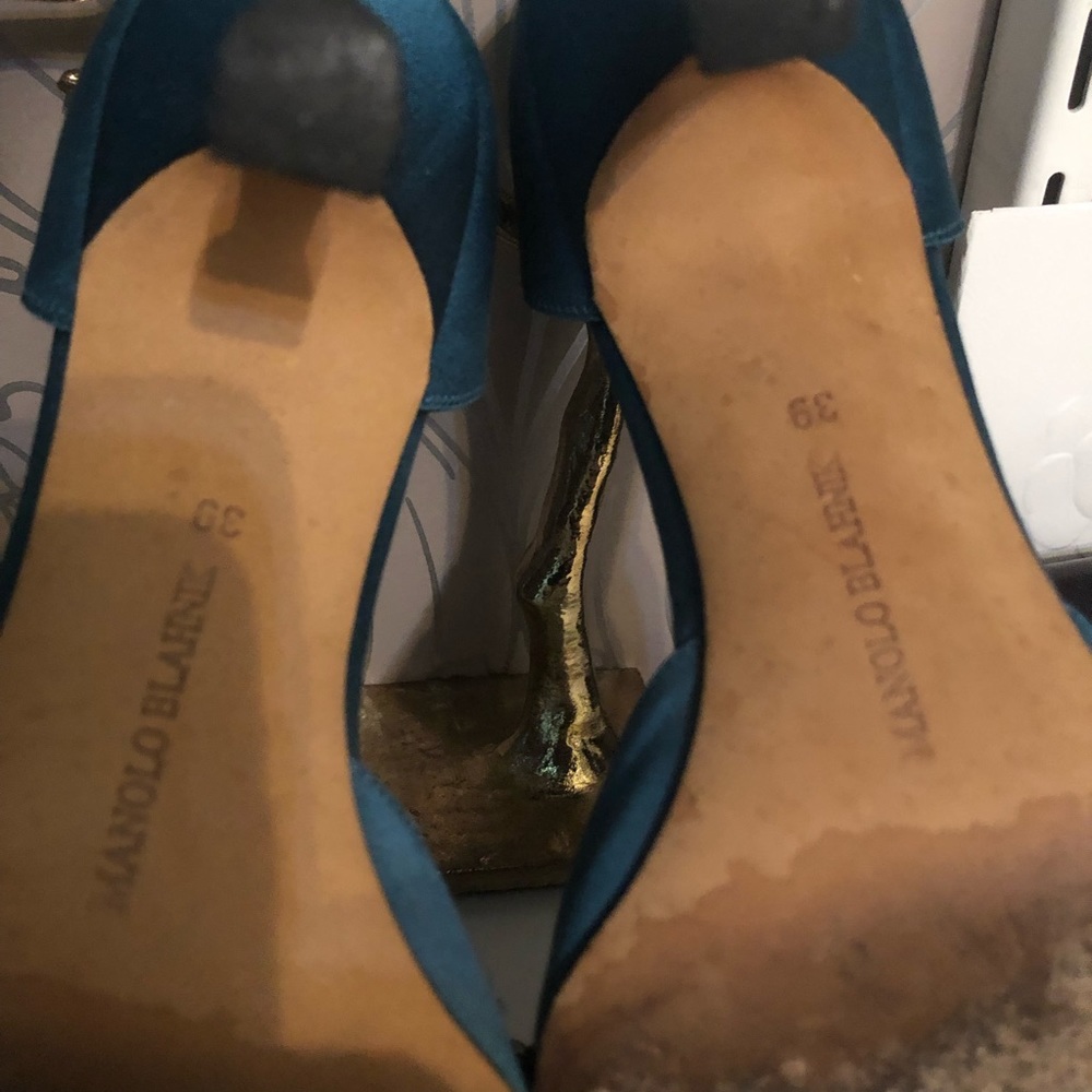 ⬇️$450 MANOLO BLAHNIK embellished d’orsay pump - Picture 6 of 7